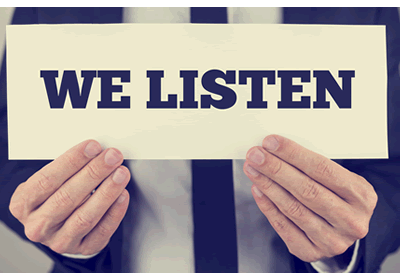 We listen.
